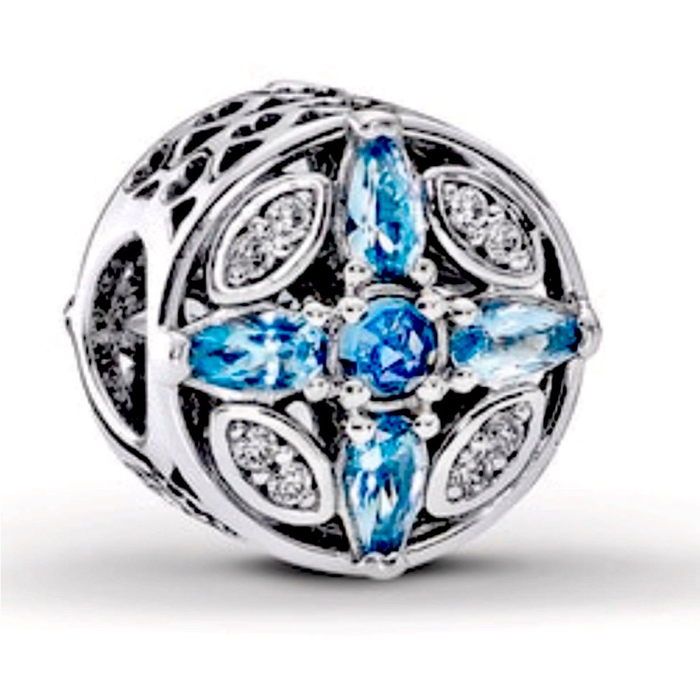 #028 Authentic Pandora charm Patterns of Frost